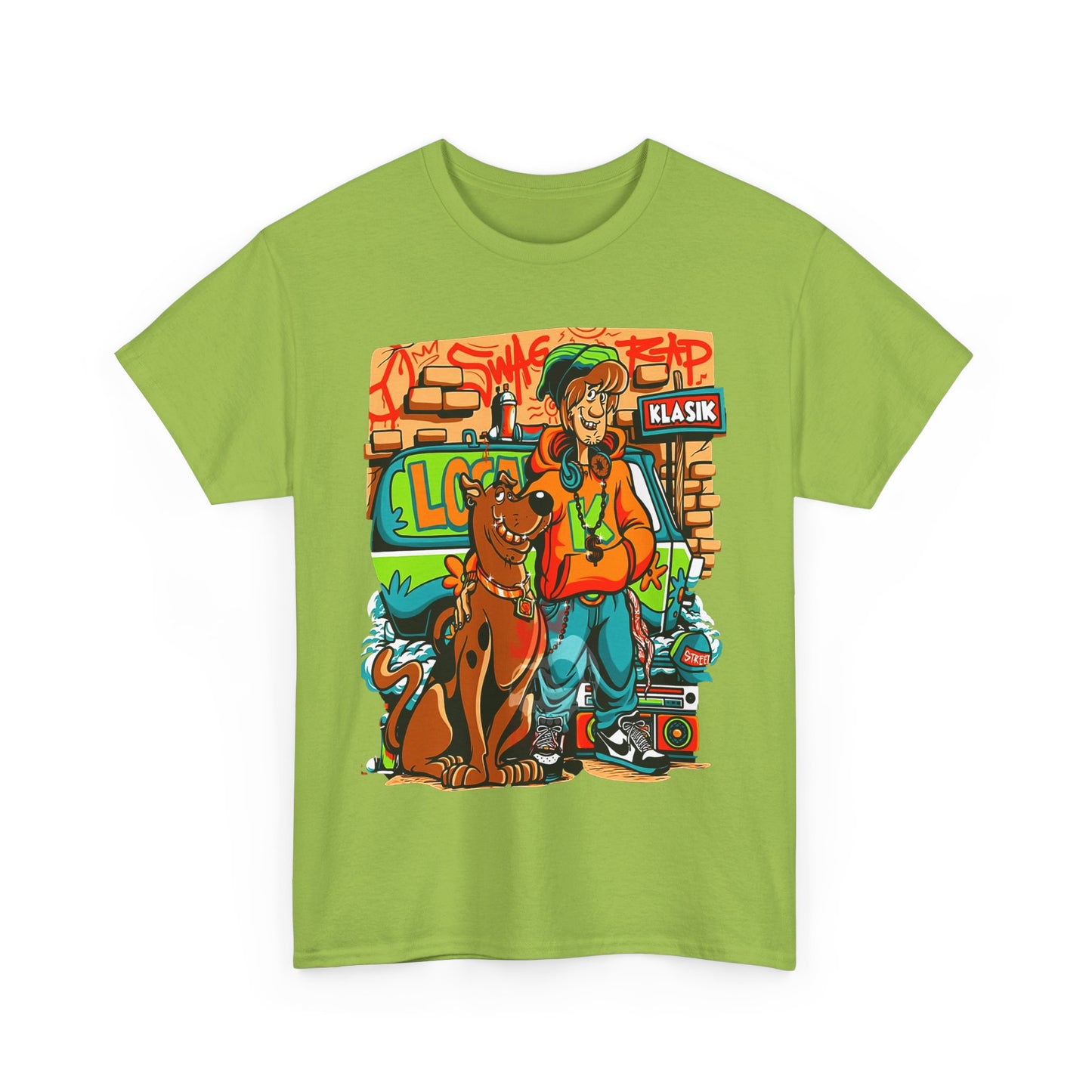 Retro Scooby-Doo Unisex Heavy Cotton Tee - Vintage Cartoon Print