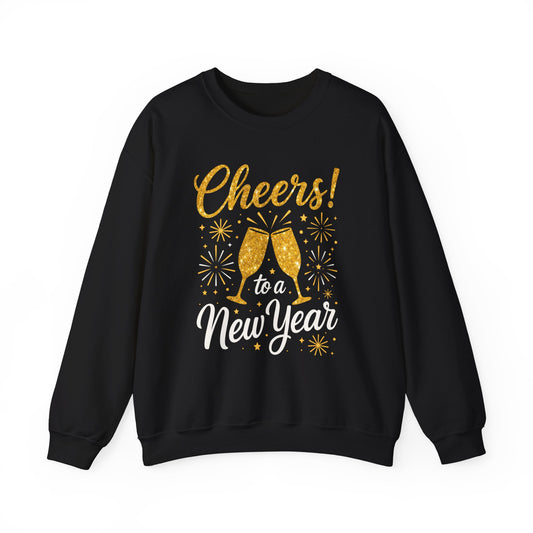 Cheers to a New Year Sweatshirt — New Year’s Eve Celebration Crewneck