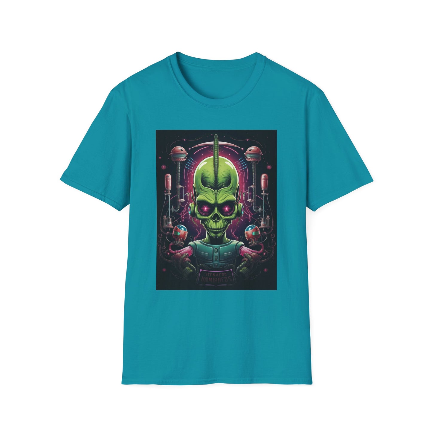 Alien Invader Graphic Unisex Softstyle T-Shirt