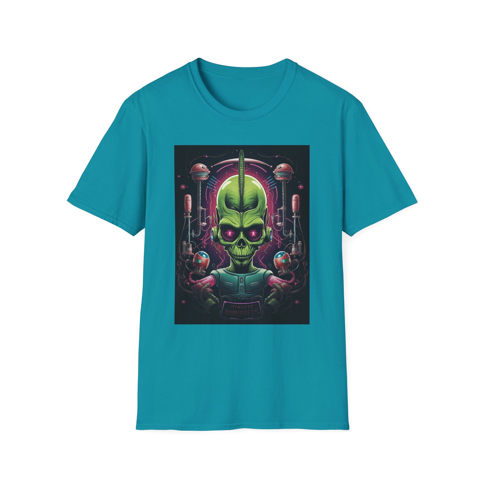 Alien Invader Graphic Unisex Softstyle T-Shirt