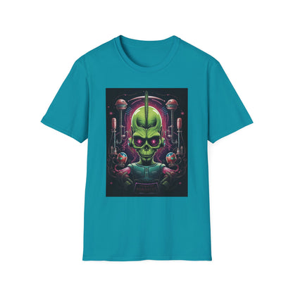 Alien Invader Graphic Unisex Softstyle T-Shirt