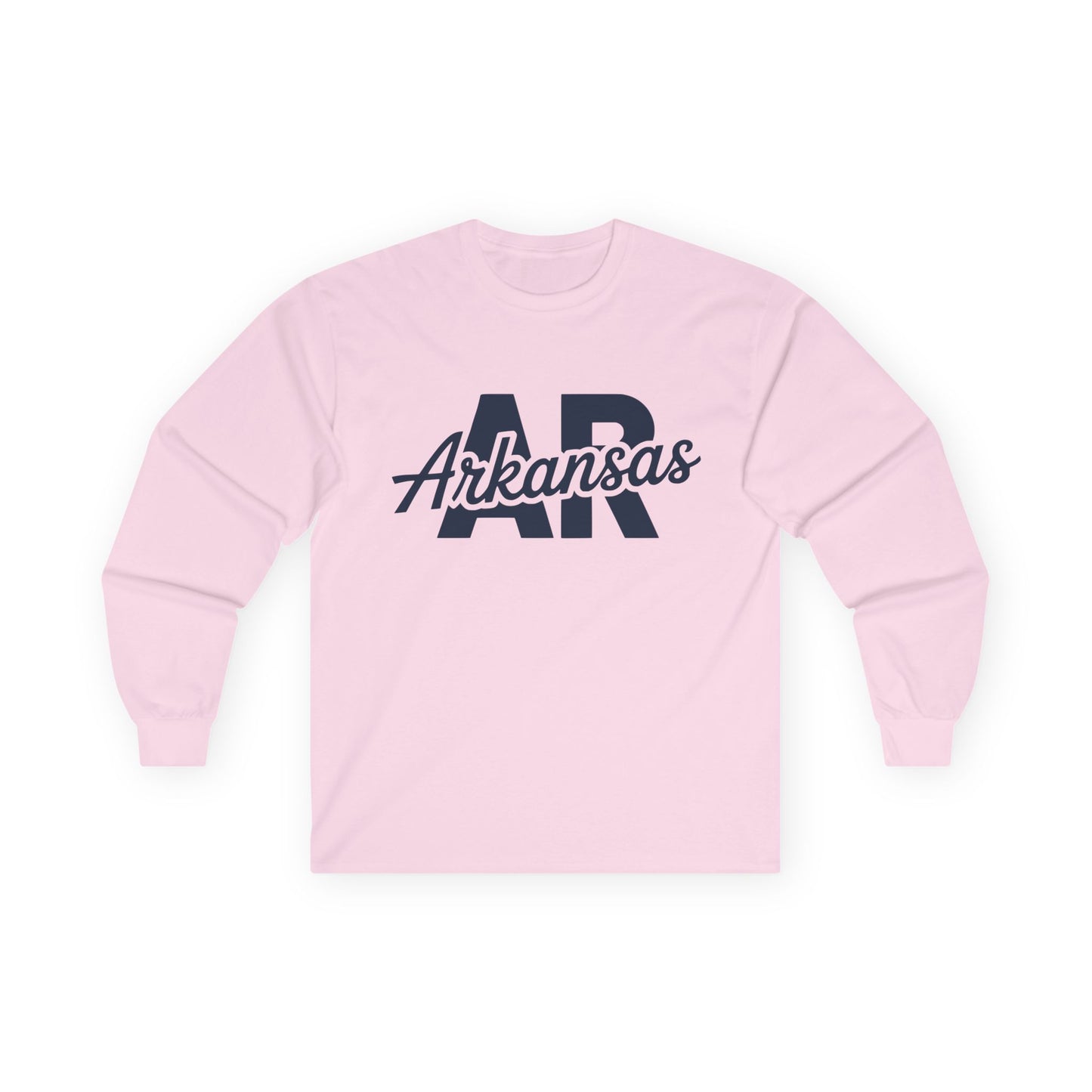 Arkansas AR Script Long Sleeve Tee