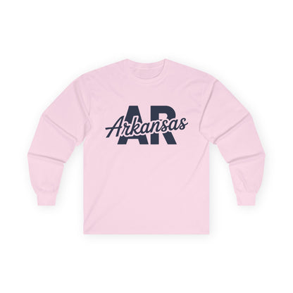 Arkansas AR Script Long Sleeve Tee