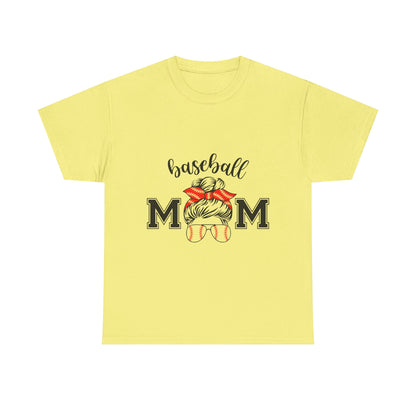 Baseball Mom Unisex Heavy Cotton Tee - Perfect for Game Day