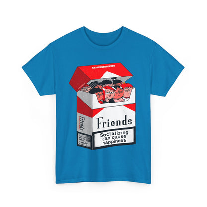 Friends Socializing Unisex Heavy Cotton Tee - Fun Graphic T-Shirt