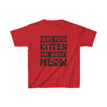 Cute Kids Tee - "Are You Kitten Me Right Meow" T-Shirt for Cat Lovers, Birthday Gift, Funny Pet Shirt, Kids' Humor Clothing, Animal [...]
