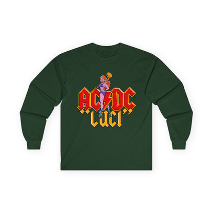 AC/DC Luci Long Sleeve Tee — Retro Rock Band Graphic Shirt