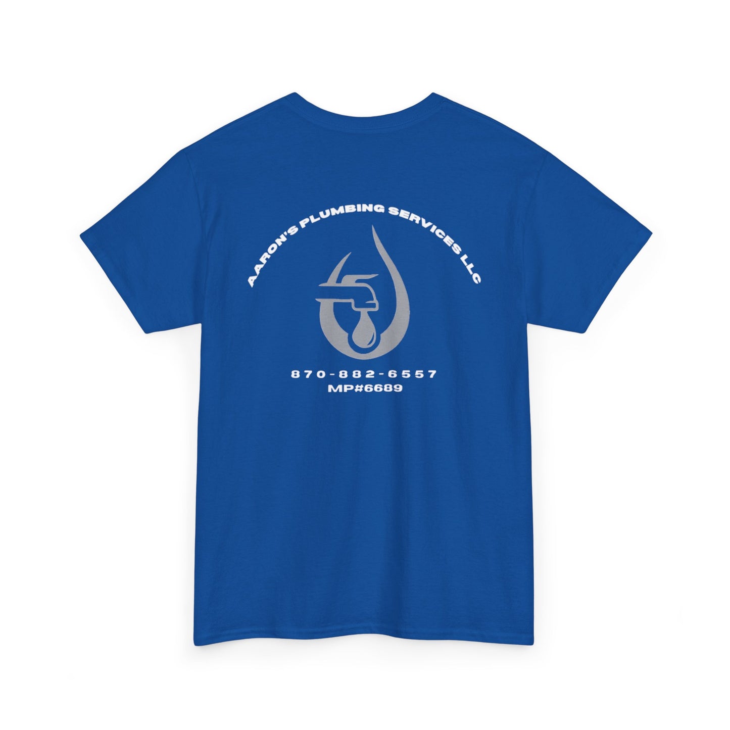 Unisex Heavy Cotton Tee - Minimalist Water Drop Design