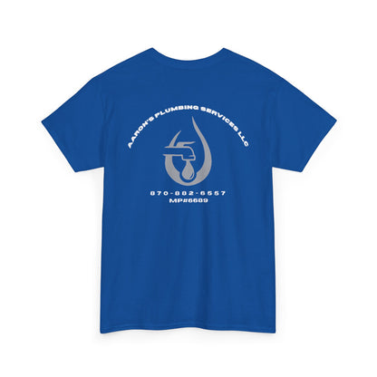 Unisex Heavy Cotton Tee - Minimalist Water Drop Design