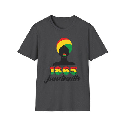 Juneteenth Celebration T-Shirt, Black History Month Tee, Unisex Softstyle Shirt, 1865 Juneteenth Shirt, African American Pride Top