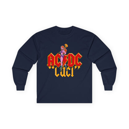 AC/DC Luci Long Sleeve Tee — Retro Rock Band Graphic Shirt
