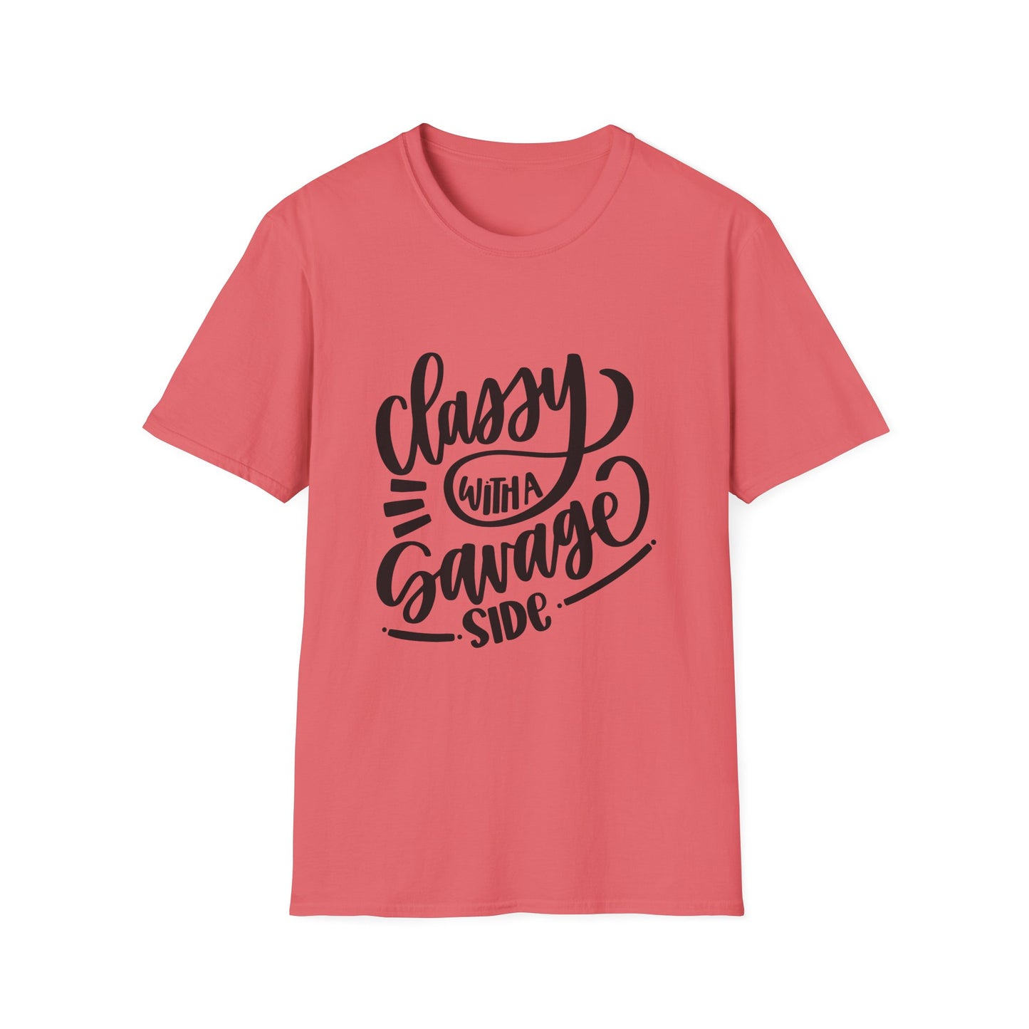 Classy with a Savage Side Unisex Softstyle T-Shirt - Trendy Graphic Tee for Casual Wear