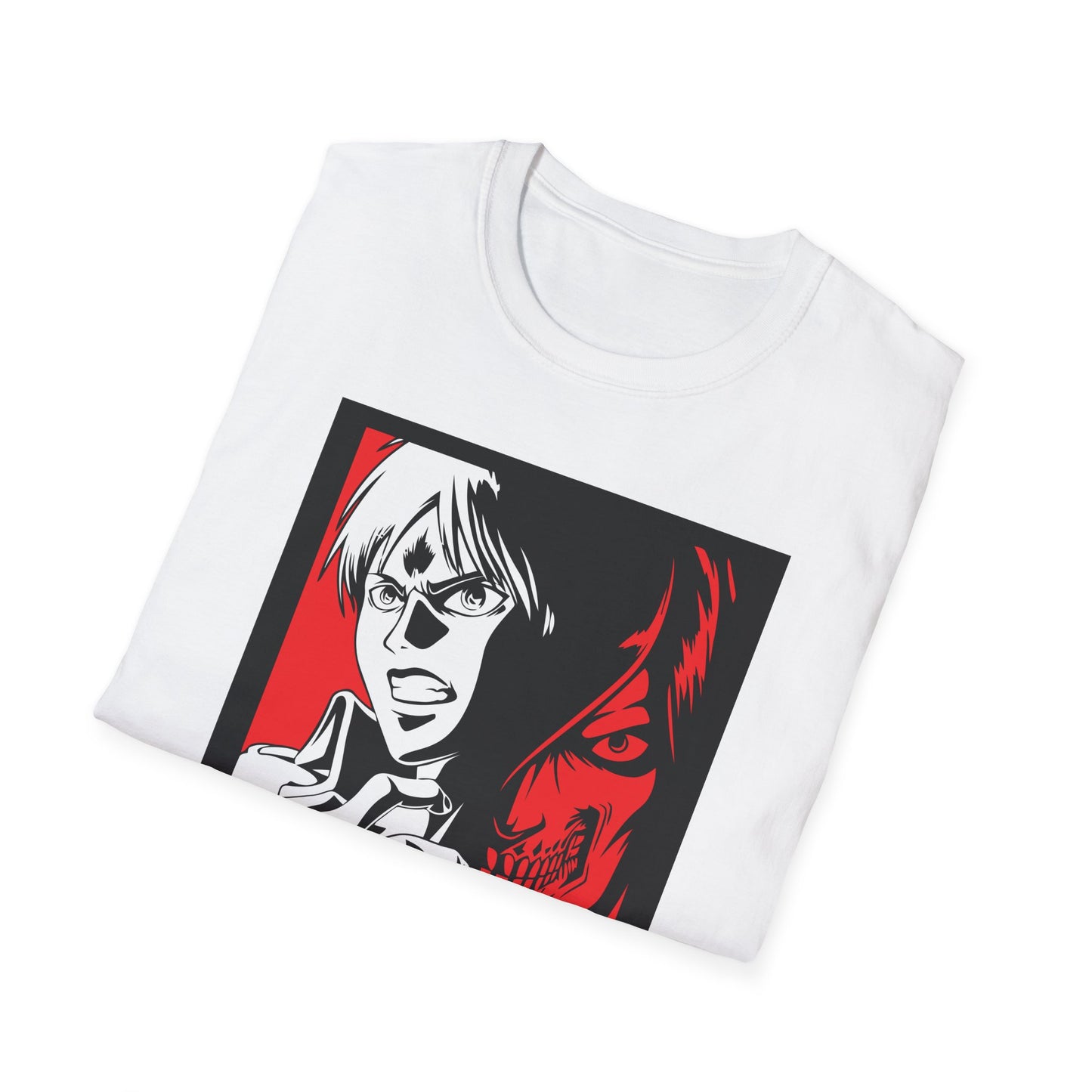 Anime-Inspired Unisex T-Shirt - Attack on Titan Graphic Tee, Casual Wear, Gift for Fans, Streetwear, Birthday Gift