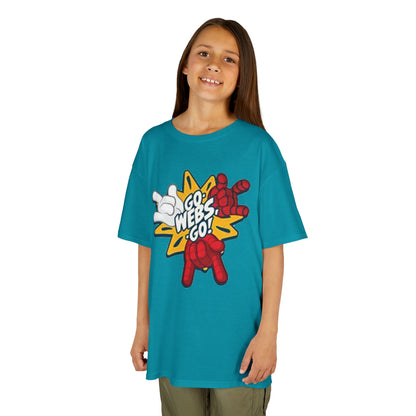 Kids Superhero Graphic Tee - Go Webs Go!