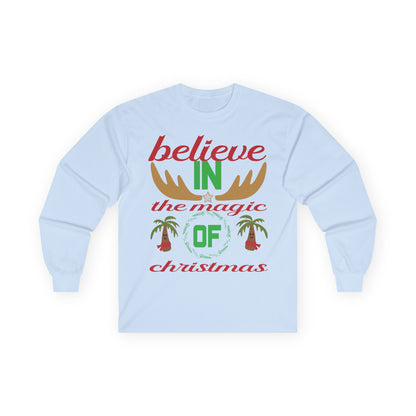 Believe in the Magic of Christmas Long Sleeve Tee, Holiday Apparel, Unisex Christmas Shirt, Festive Holiday Gift, Winter Clothing, [...]