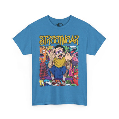 Streetwear Unisex Heavy Cotton Tee - Urban Vibe Graphic T-Shirt