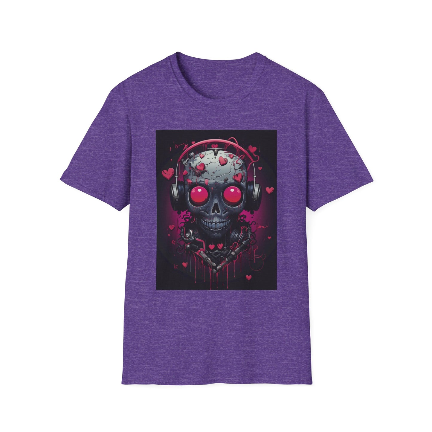 Edgy Skull Graphic T-Shirt with Headphones
