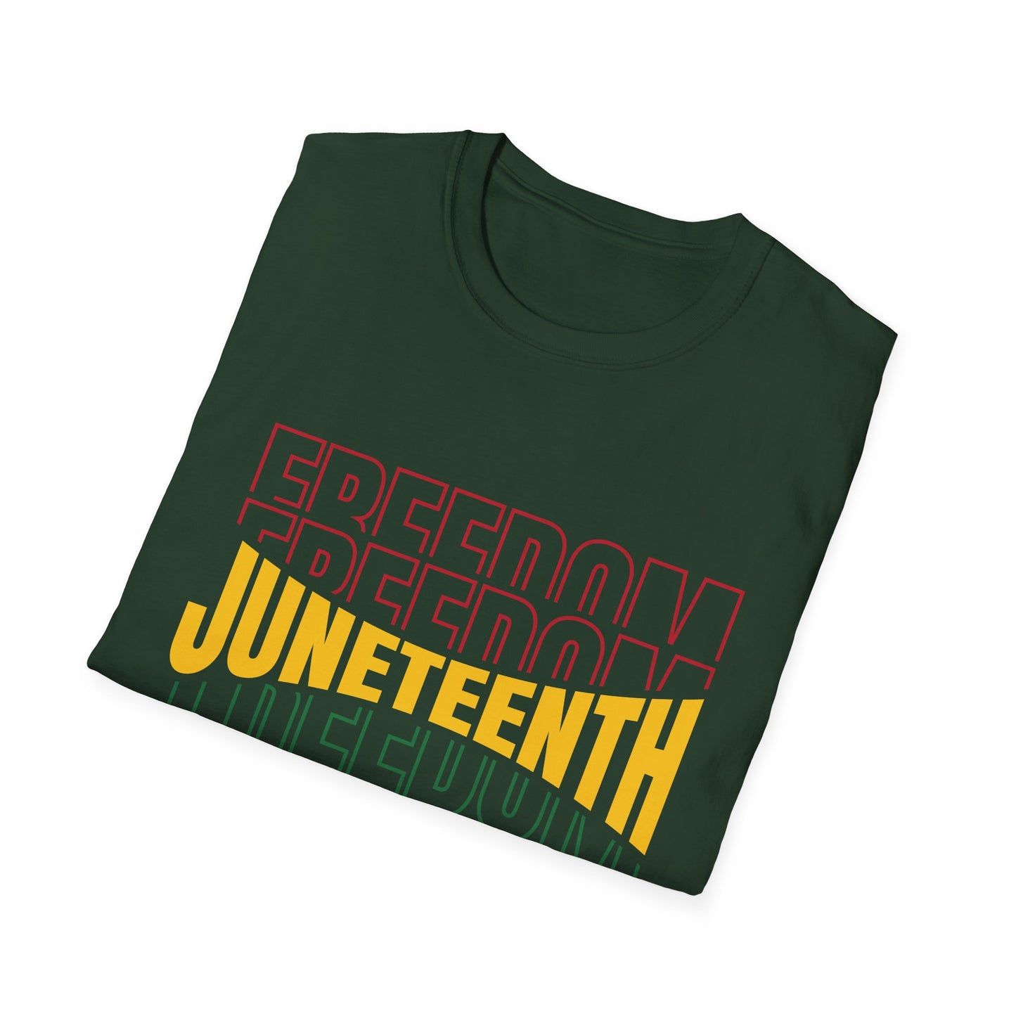 Juneteenth Freedom T-Shirt, Unisex Softstyle Tee, Celebrate Freedom, African American History, Independence Day Shirt, Gift for Activists