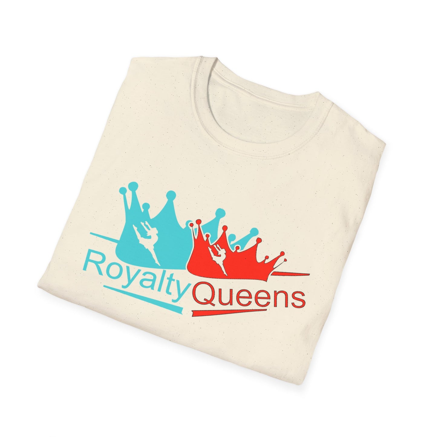 Royalty Queens Unisex T-Shirt, Softstyle Tee for Girls, Crown Graphic, Birthday Gift, Queen's Day Celebration, Casual Wear