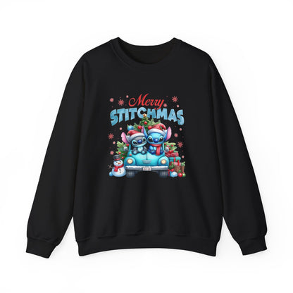 Merry Stitchmas Sweatshirt – Cute Stitch Holiday Crewneck