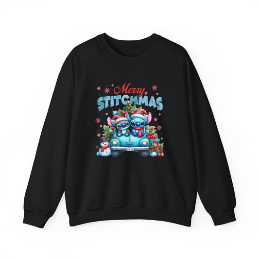 Merry Stitchmas Sweatshirt – Cute Stitch Holiday Crewneck