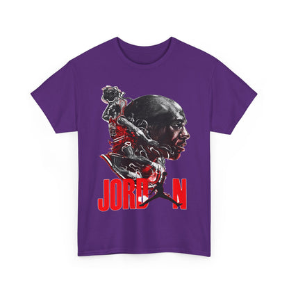 Jordan Inspired Unisex Heavy Cotton Tee - Retro Style Graphic Shirt