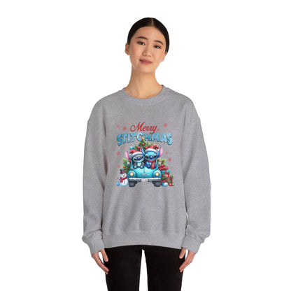 Merry Stitchmas Sweatshirt – Cute Stitch Holiday Crewneck