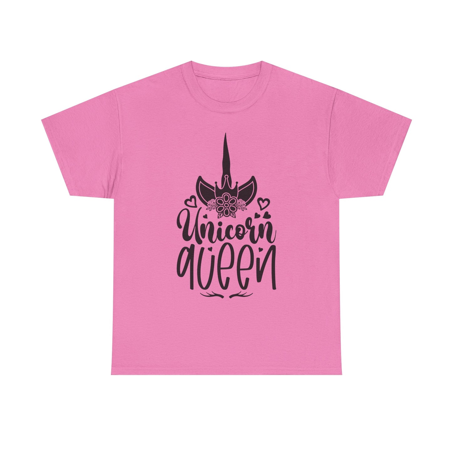 Unicorn Queen Unisex Heavy Cotton Tee - Fun and Playful Graphic T-Shirt for Unicorn Lovers