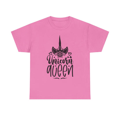 Unicorn Queen Unisex Heavy Cotton Tee - Fun and Playful Graphic T-Shirt for Unicorn Lovers