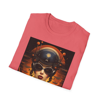 Futuristic Graphic Tee - Unisex Softstyle T-Shirt with Sci-Fi Design