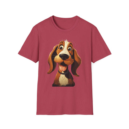 Playful Dog Graphic T-Shirt - Unisex Softstyle Tee for Dog Lovers