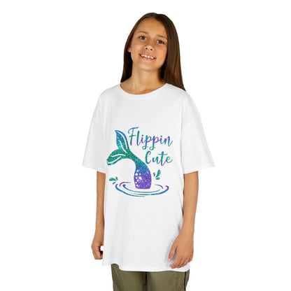 Flippin Cute Kids Tee - Colorful Whale Design for Fun-loving Children