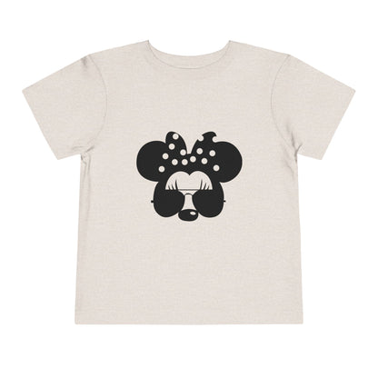 Cute Toddler Tee with Sunglasses Minnie Design, Kids Fashion, Summer Outfit, Birthday Gift, Playdate Shirt