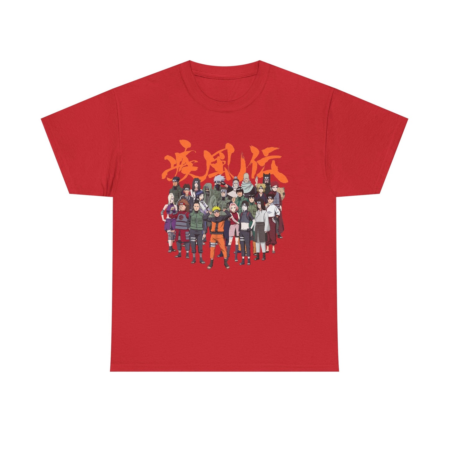 Anime Heroes Unisex Heavy Cotton Tee - Perfect for Fans and Casual Wear
