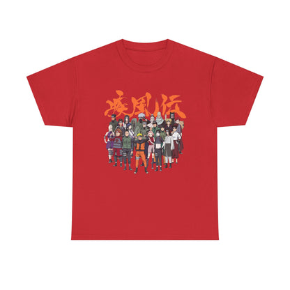 Anime Heroes Unisex Heavy Cotton Tee - Perfect for Fans and Casual Wear