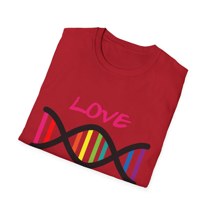 Love Yourself LGBTQ+ Pride T-Shirt, Unisex Rainbow Tee, Softstyle Shirt for Self-Care, Supportive Gift for Friends, Perfect for Pride Month
