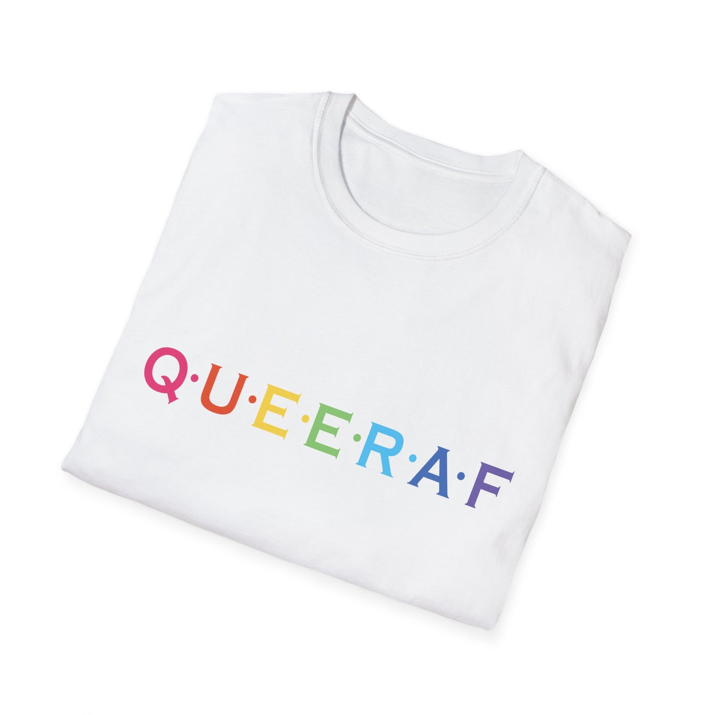Pride-Inspired Unisex T-Shirt - QUEERAF Graphic Tee for LGBTQ+ Celebrations, Everyday Wear, Gift for Supporters, Inclusive Fashion