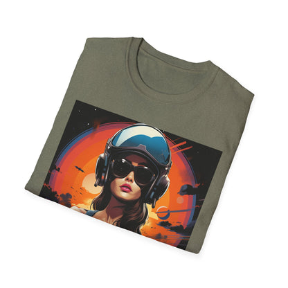 Cosmic Adventure Unisex Softstyle T-Shirt - Retro Space Graphic Tee