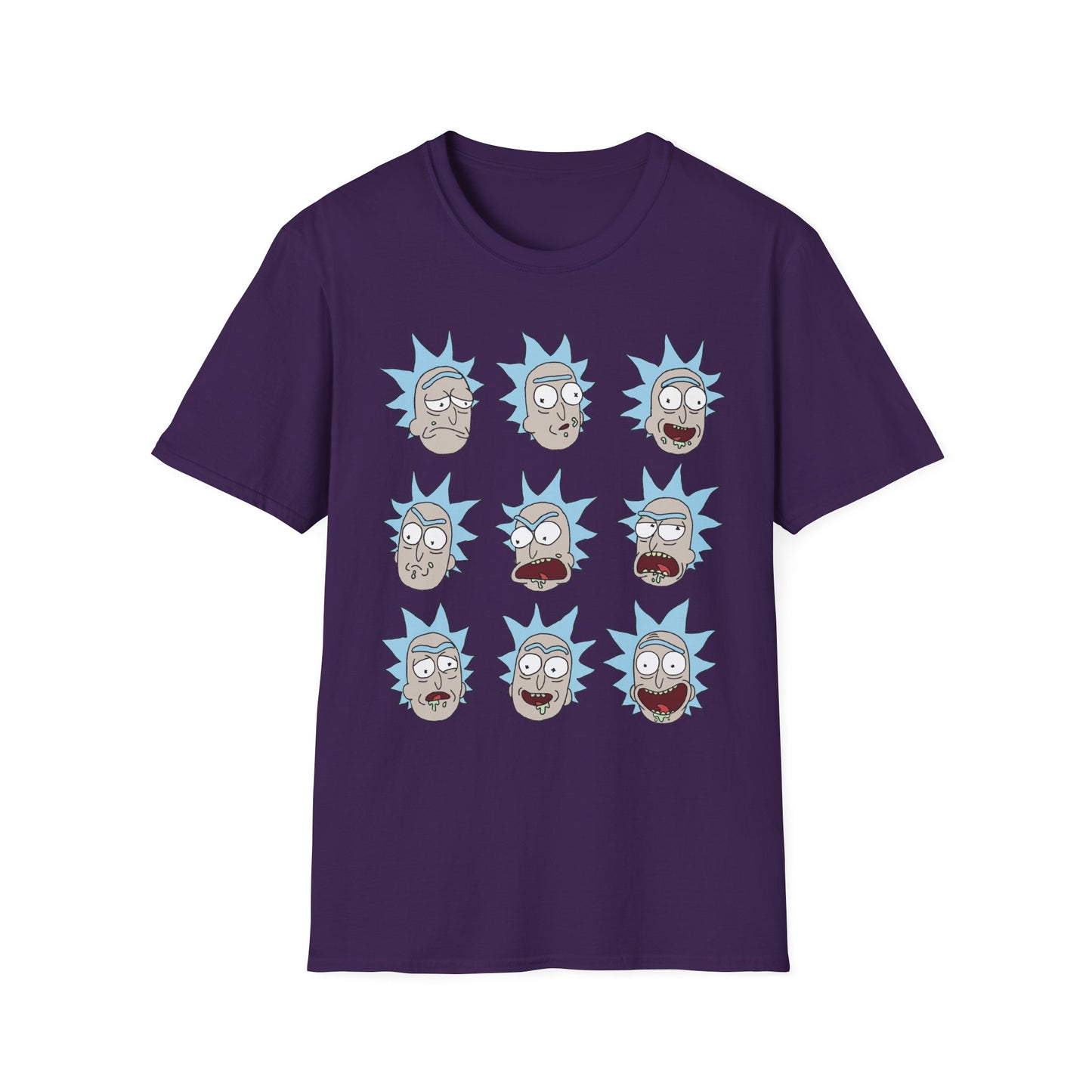 Rick and Morty Unisex Softstyle T-Shirt - Fun Cartoon Design for Fans