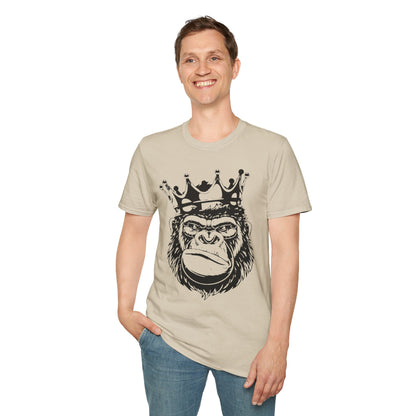 King Status Gorilla T-Shirt | Unisex Softstyle Tee for Casual Wear