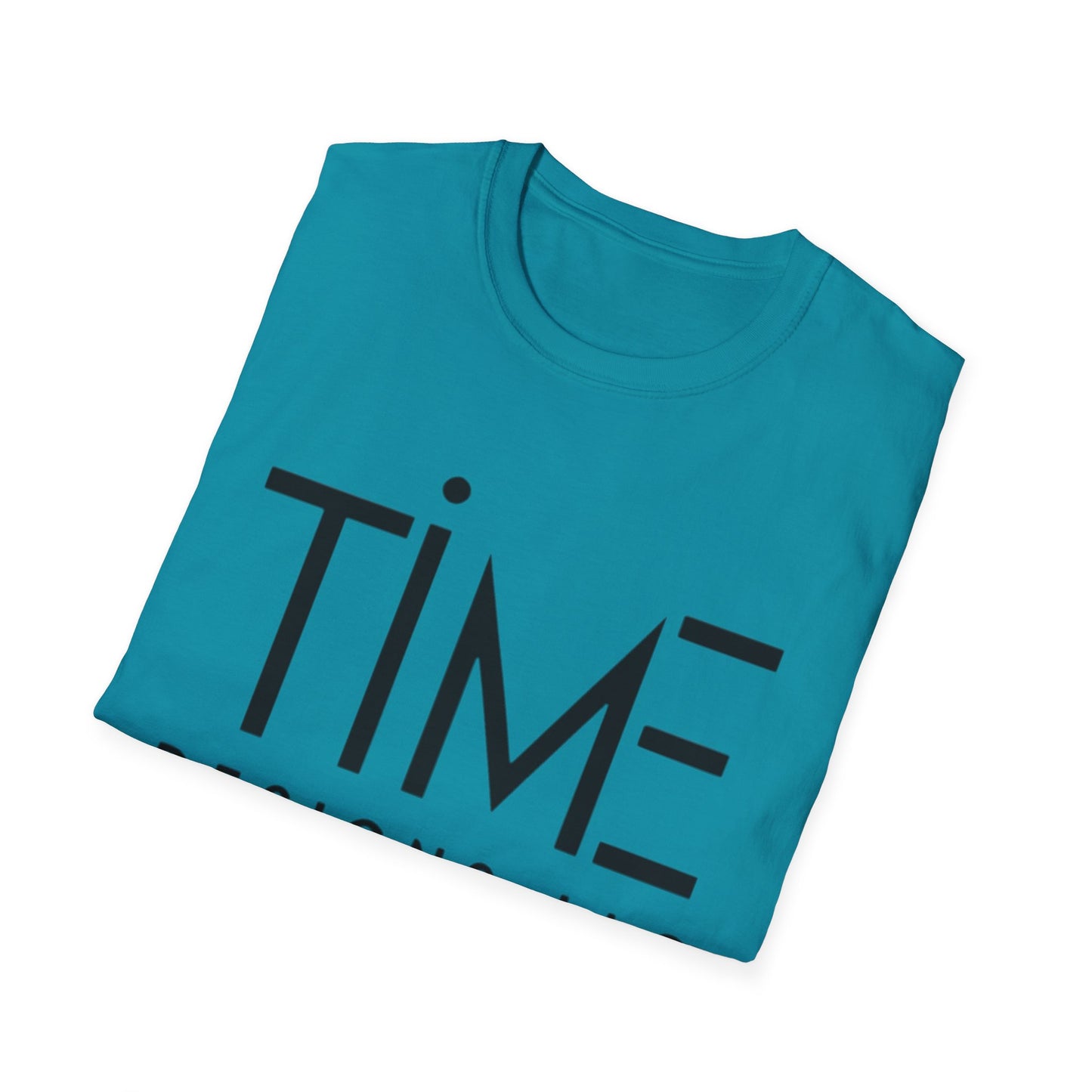 Minimalist Time Design Unisex T-Shirt, Casual Wear, Gift for Him/Her, Everyday Style, Graphic Tee, Modern Apparel
