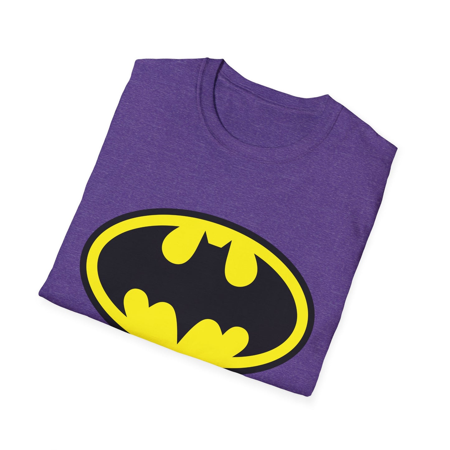 Batman Logo Unisex Softstyle T-Shirt | Fun Graphic Tee for Fans | Perfect Gift for Birthdays, Comic Con, Halloween
