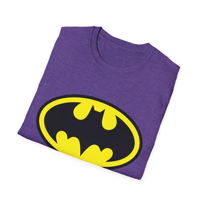 Batman Logo Unisex Softstyle T-Shirt | Fun Graphic Tee for Fans | Perfect Gift for Birthdays, Comic Con, Halloween