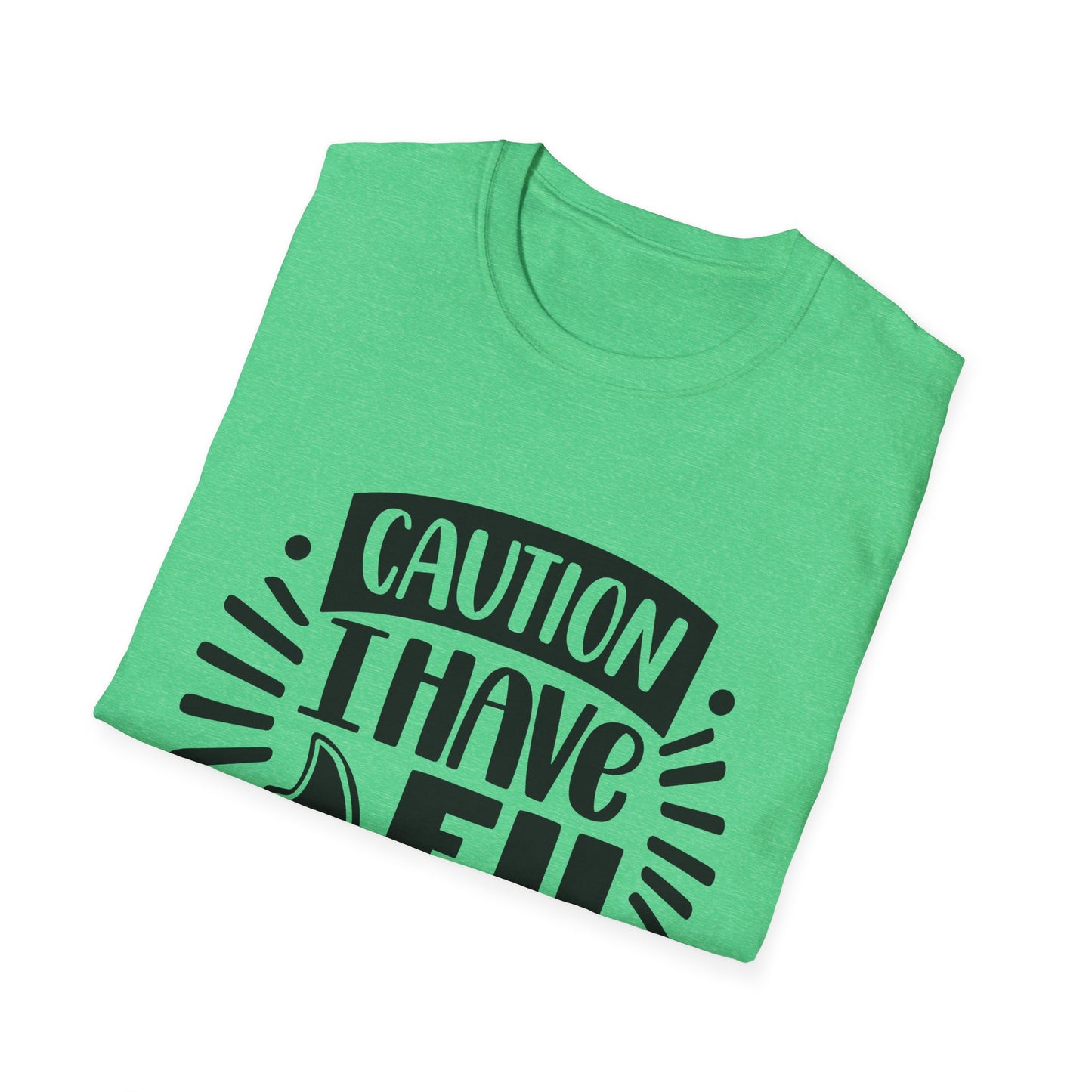 Caution: I Have No Filter Unisex Softstyle T-Shirt - Fun and Quirky Graphic Tee for Casual Wear