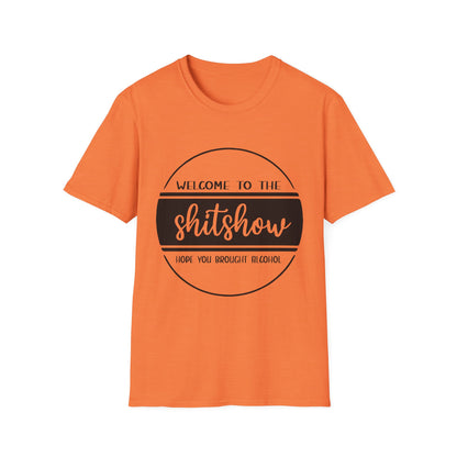 Welcome to the Shitshow Unisex Softstyle T-Shirt - Fun Party Humor Tee