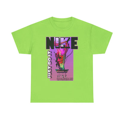 Vintage-Style Nike Unisex Heavy Cotton Tee - Just Do It Graphic Shirt