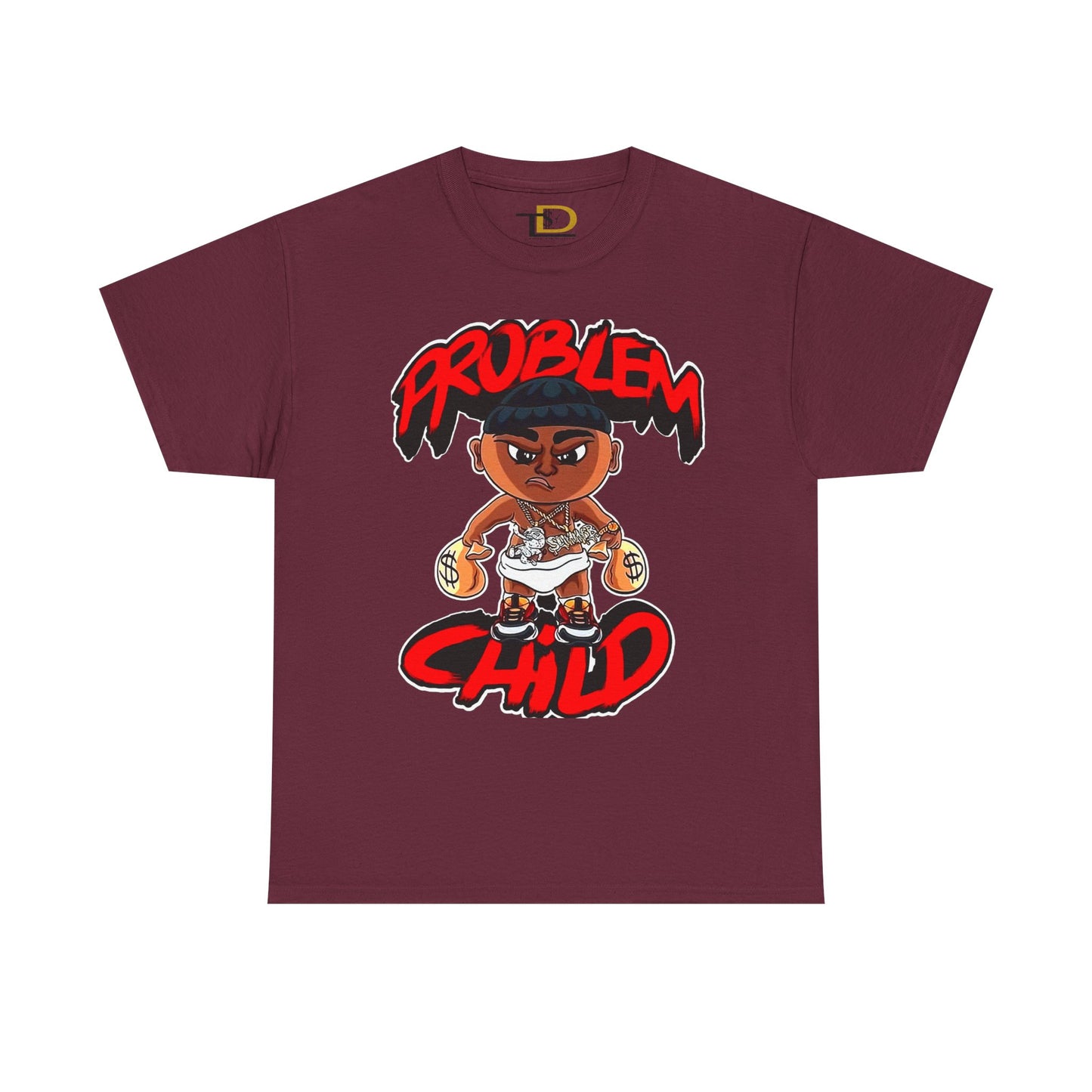 Problem Child Unisex Heavy Cotton Tee - Bold Graphic for Streetwear Lovers