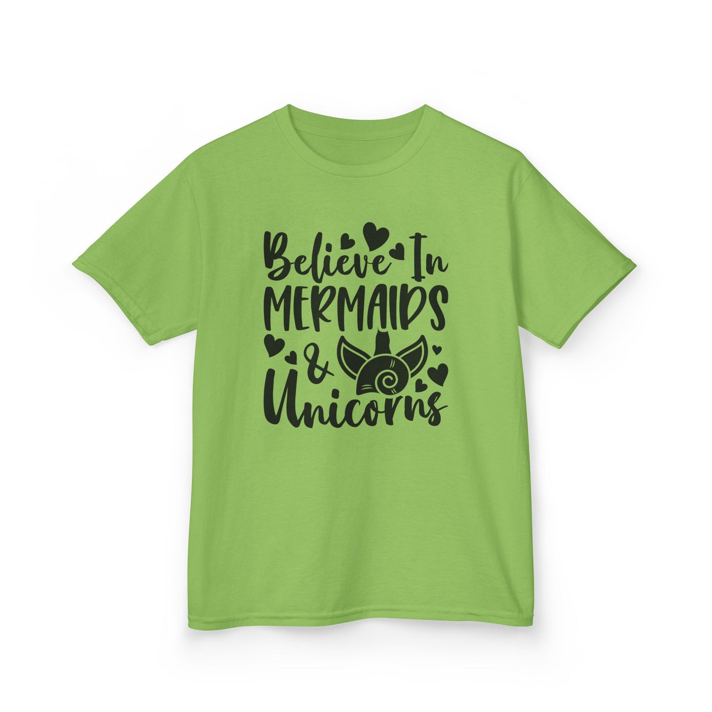 Kids Heavy Cotton™ Tee - Believe in Mermaids & Unicorns T-Shirt