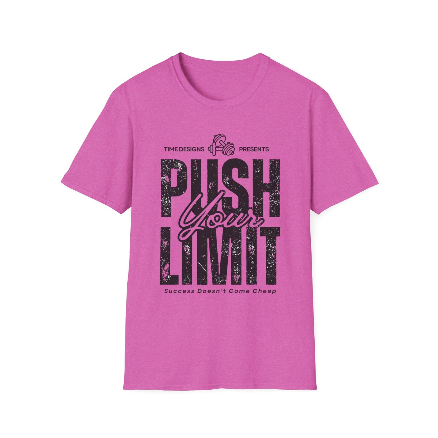 Motivational Unisex Softstyle T-Shirt - 'Push Your Limit'