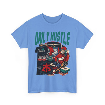 Daily Hustle Unisex Heavy Cotton Tee - Urban Streetwear for Creatives
